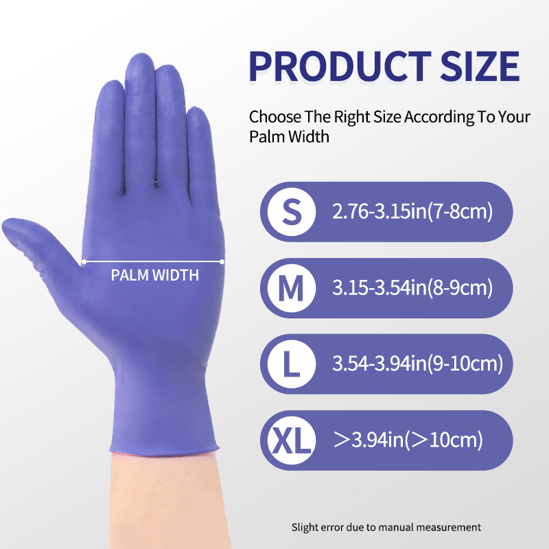 200枚入り使い捨てニトリル手袋 5ミル パウダーフリー ラ - Exam Glove Nitrile のレビューと価格