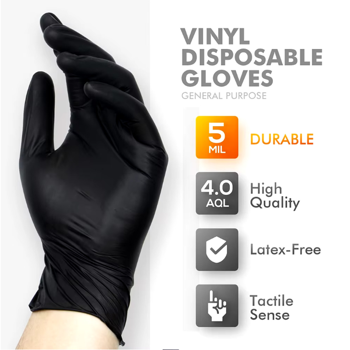 20/50/100 個黒ビニール手袋食品グレード手袋使い捨て - Rubber Glove Cleaning のレビューと価格