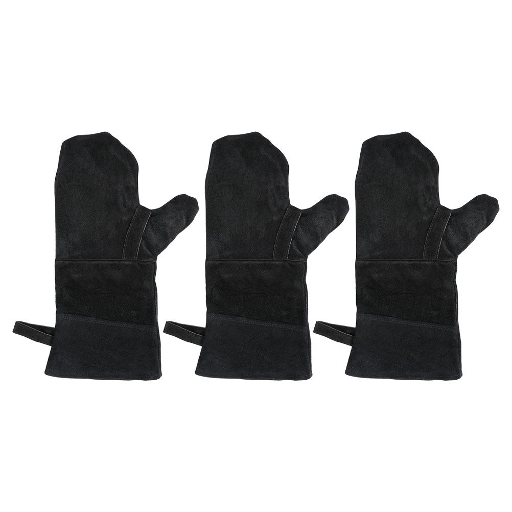 3個入り ブラック 耐熱オーブン手袋 マイクロ波保護手袋 グ - Heat Resistant Glove のレビューと価格