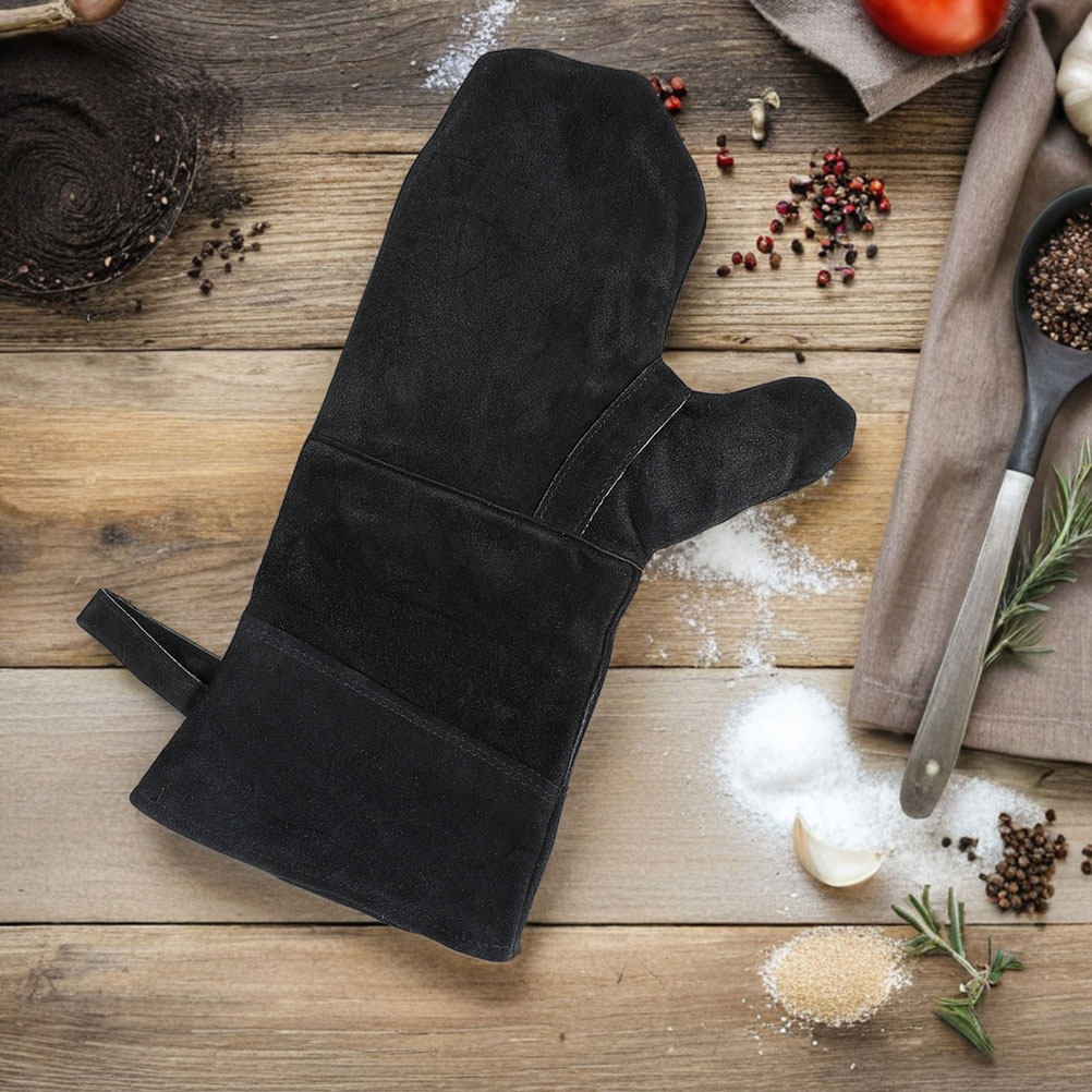 3個入り ブラック 耐熱オーブン手袋 マイクロ波保護手袋 グ - Heat Resistant Glove のレビューと価格