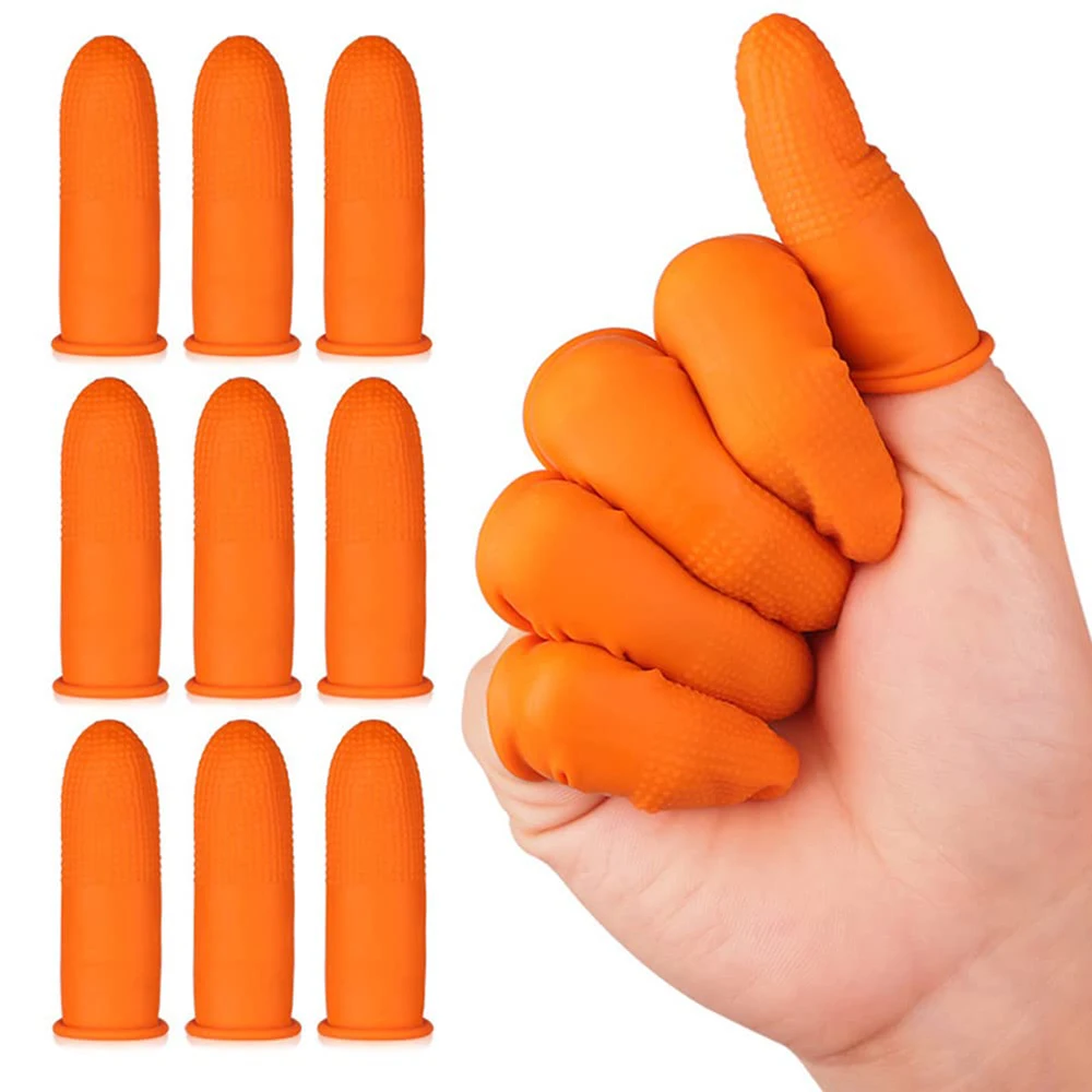 S/M/L 使い捨て指カバー帯電防止指先プロテクター手袋ゴム - Rubber Glove Cleaning のレビューと価格