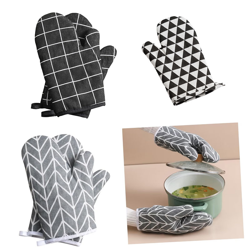台所用シリコン耐熱ピンチオーブンミット、ベーキング用断熱綿手 - Oven Mitt Silicone のレビューと価格