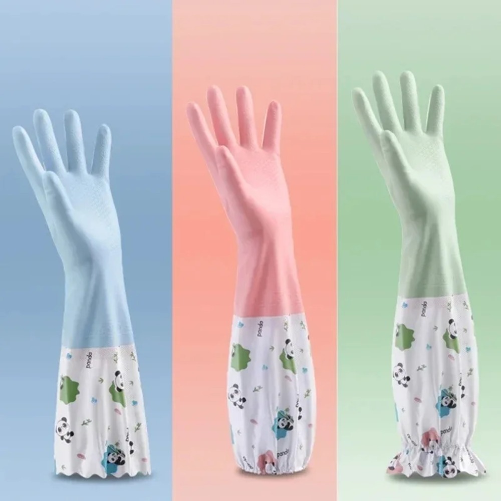 女性用防水ゴム製キッチン手袋、食器洗い、掃除、洗濯に適した耐 - Dish Glove Rubber のレビューと価格