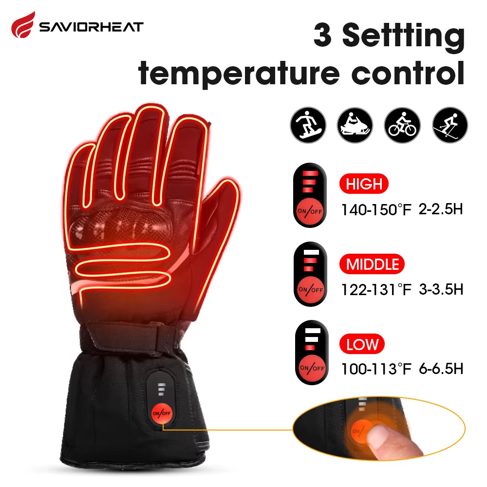 救世主-加熱されたオートバイ用手袋,100% 防水,自転車用 - Heat Resistant Glove のレビューと価格