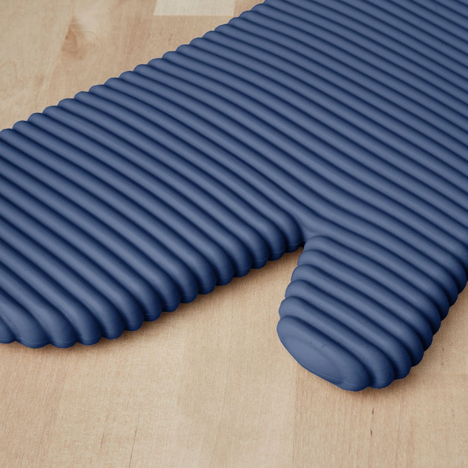 リブ付きソフトシリコンオーブンミットセット、ブルーヤナギ、2 - Oven Mitt Silicone のレビューと価格