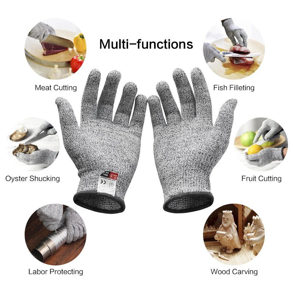 レベル 5 HPPE ビルディングカッティンググローブ 耐切 - Cut Resistant Glove のレビューと価格